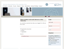 Tablet Screenshot of ab.uni-ulm.de